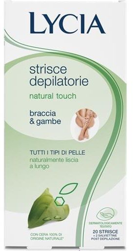 Lycia Strisce Depilatorie Natural Touch Gambe & Braccia 20 pezzi