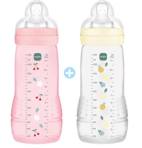 MAM Biberon Easy Active 6m+ silicone 2x330ml