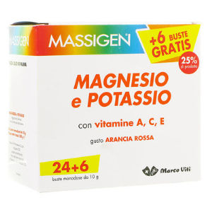 Massigen Magnesio e Potassio Bustine 24+6 bustine