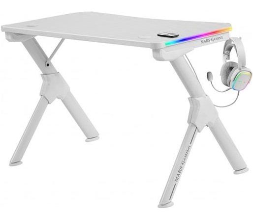 Mars Gaming Scrivania Gaming MGD RGB Bianco