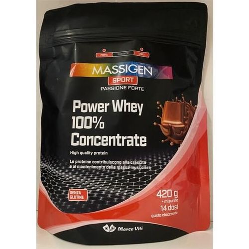 Massigen Sport Power Whey Concentrate 420g Cioccolato
