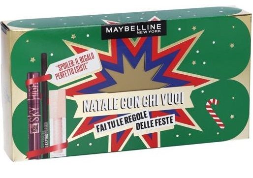 Maybelline Cofanetto Natale Con Chi Vuoi Matita + Gloss + Mascara