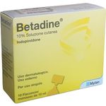 Meda Pharma Betadine soluzione cutanea 10 flaconcini 10ml