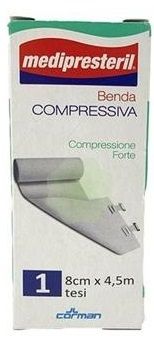 Medipresteril Benda Compressiva Compressione Forte 8cmX4.5m