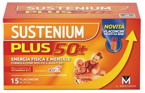 Menarini Sustenium Plus 50+ Sistema Immunitario Flaconcini 15 flaconcini