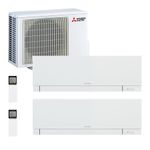 Mitsubishi Kirigamine Zen dual split 7000+12000 btu