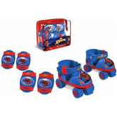 Mondo Set Pattini Spiderman Ultimate + Protezioni Taglia 22-29
