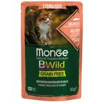 Monge BWild Grain Free Sterilised Adult Gatto (Samone) - umido 85g