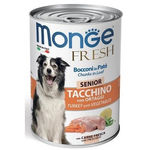 Monge Fresh Bocconi in Patè Senior Cane (Tacchino con Ortaggi) - umido 400g