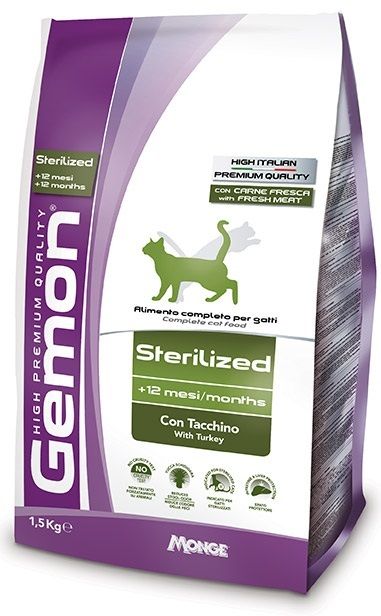 Monge Gemon Sterilised Gatto (Tacchino) - secco 10kg