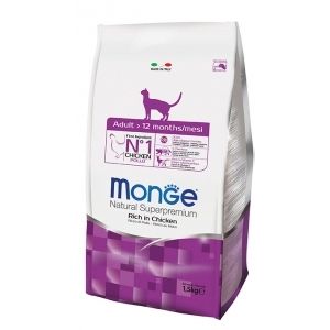 Monge Natural Super Premium Adult Gatto (Pollo) - secco 400g
