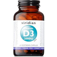 Natur Viridian Vitamin D3 2000IU 60 capsule