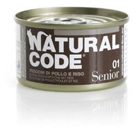 Natural Code 01 Senior Fiocchi di Pollo e Riso per Gatto