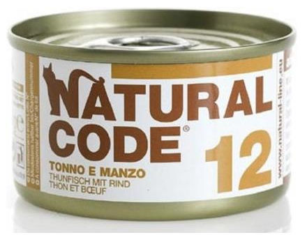 Natural Code 12 Tonno e Manzo per Gatto