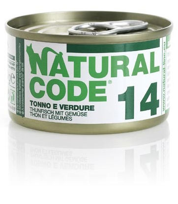 Natural Code 14 Tonno e Verdure per Gatto