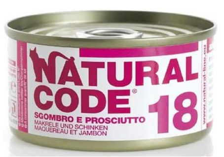 Natural Code 18 Sgombro e Prosciutto per Gatto
