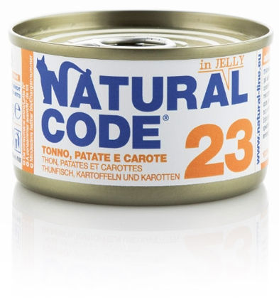 Natural Code 23 Tonno Patate e Carote per Gatto
