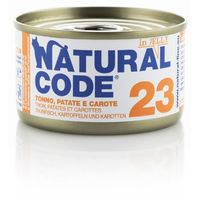Natural Code 23 Tonno Patate e Carote per Gatto