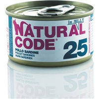 Natural Code 25 pollo e sardine Adult Cat - umido