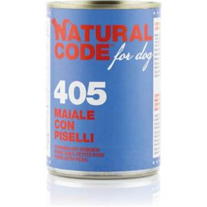 Natural Code 405 Maiale con Piselli per Cane