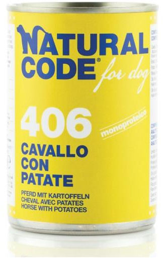 Natural Code 406 Cavallo con Patate per Cane