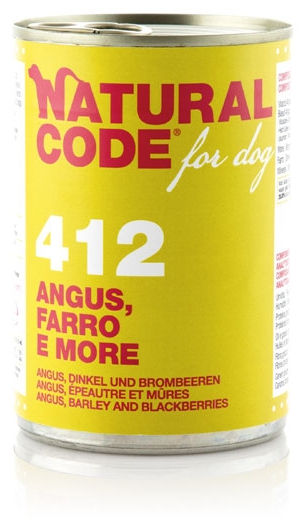 Natural Code 412 Angus Farro e More per Cane
