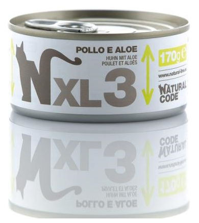 Natural Code XL3 Pollo e Aloe per Gatto