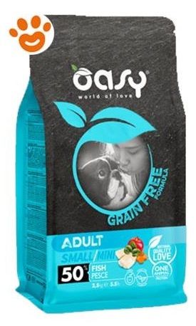 Oasy Grain Free Adult Small&Mini Cane (Pesce) - secco 2.5Kg