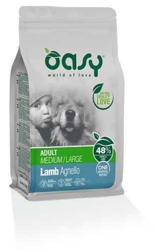 Oasy Adult Medium&Large Cane (Agnello) - secco 12kg