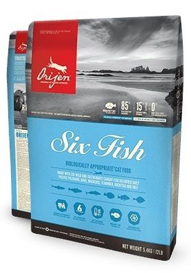 Orijen Six Fish Adult Gatto - secco 5.40kg