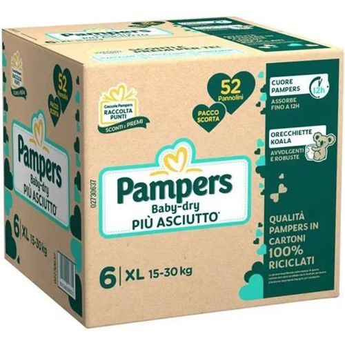 Pampers Baby-Dry 6 52 Pezzi