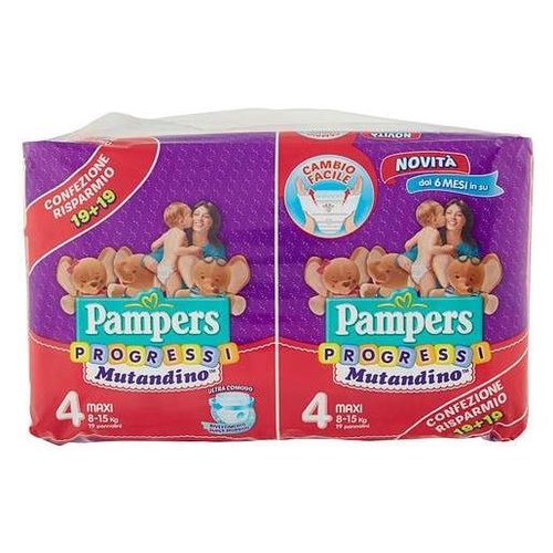 Pampers Progressi Mutandino 4 38 pezzi
