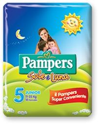 Pampers Sole e Luna 5 16 pezzi