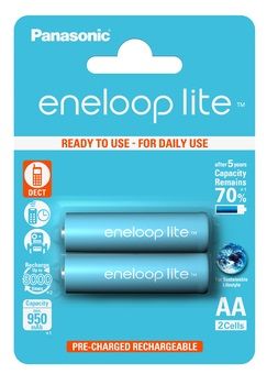 Panasonic Eneloop Lite AA (2 pz)