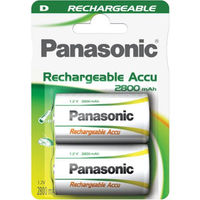 Panasonic Rechargeable Accu D (2 pz)
