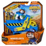 Paw Patrol Rubble & Crew: Veicolo con Cucciolo Wheeler