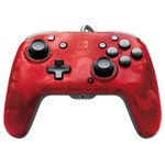 PDP Faceoff Deluxe+ Audio Wired Controller per Nintendo Switch Rosso