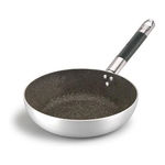 Pentole Agnelli Padella alta in alluminio effetto pietra con manico Ø 24cm