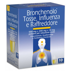 Perrigo Bronchenolo tosse influenza e raffreddore 10 bustine