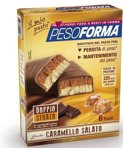 Pesoforma Barrette Doppio Strato Caramello Salato