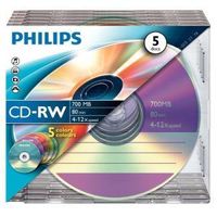 Philips CD-RW 80 Min. 12x (5 pcs)