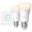 Philips Starter Kit Hue LED 2x9W E27 + Bridge Bianco