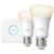 Philips Starter Kit Hue LED 2x9W E27 + Bridge Bianco