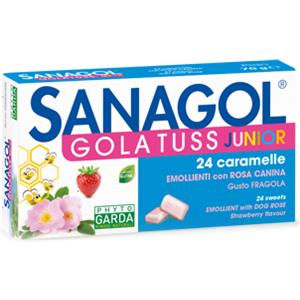 Phytogarda Sanagol Gola Tuss Junior Fragola 24 caramelle