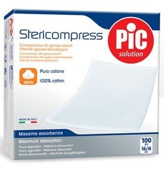 Pic Stericompress Compresse 10x10cm 100 pezzi