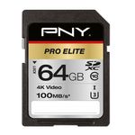 PNY PRO Elite SD UHS I Class 3 64GB