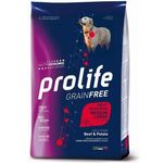 Prolife Pet Grain Free Sensitive Adult Medium Large Cane (Manzo e Patate) - secco 2.5kg