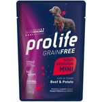 Prolife Pet Grain Free Sensitive Adult Medium Large Cane (Manzo e Patate) - umido 100g
