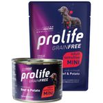 Prolife Pet Grain Free Sensitive Adult Mini Cane (Manzo e Patate) - umido 200g