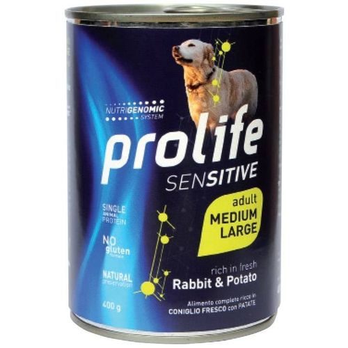 Prolife Pet Sensitive Adult Medium Large Cane (Coniglio e Patate) - umido 800g